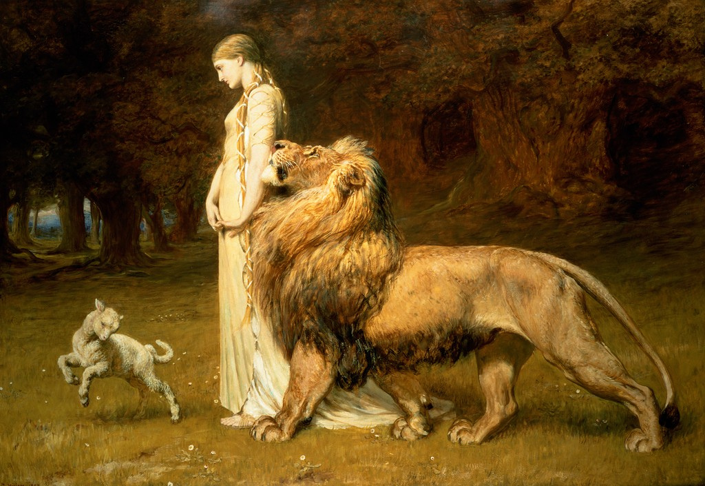 aucoeurduvivant Una and the Lion Briton Riviere